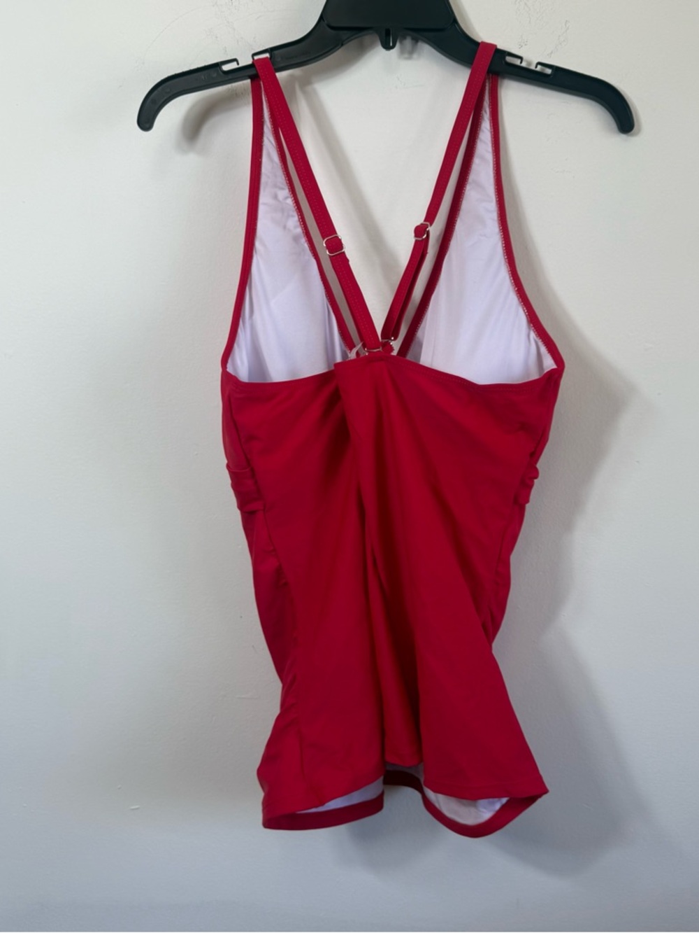 TALISEA Red Twist Front Tankini Top Criss Cross Back XL - Picture 6 of 7